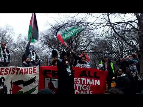 Rabbi Speak at rally &quot;Palestine Deserves freedom