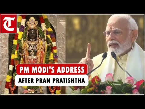 PM Modi addresses the Pran-Pratishtha of Shri Ramjanmabhoomi