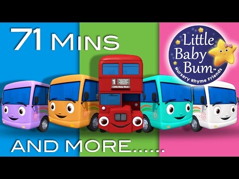 Learn with Little Baby Bum | 10 Little Buses | Nursery Rhymes for Babies | ABCs and 123s