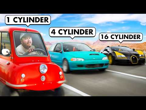 1-Cylinder Car vs 16-Cylinder Car