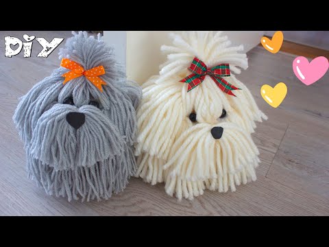 DIY: How to make wool PUPPIES STEP by STEP | fun CRAFTS