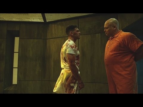 The Punisher &amp; Wilson Fisk - Fight Scene (In the Prison) | Daredevil 2x09 | 2016 (HD)