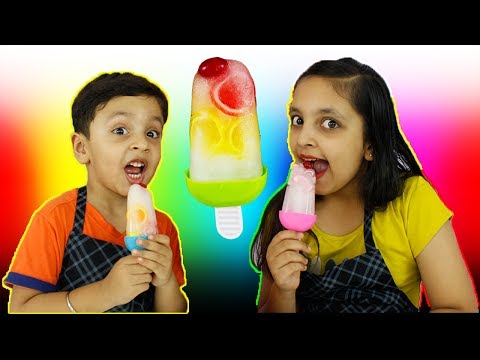 JELLY ICE CANDY | Learn colours shapes | Kids Cooking real food | Aayu And Pihu Show