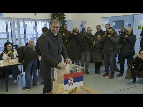 Serbian President expects landslide victory as he votes in election | AFP