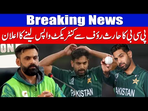 Mohammad hafeez Reply on Haris Rauf Test Cricket Decision