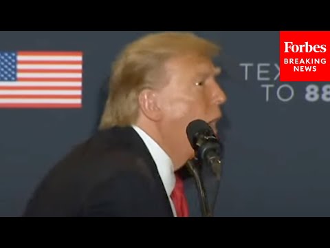 Trump Makes Crowd Laugh By Doing Mocking Impression Of Biden Trying To Get Off Stage