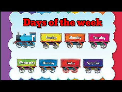 Days of the week song for kids। Sunday Monday song। Saptah ke din। Week days name in English।