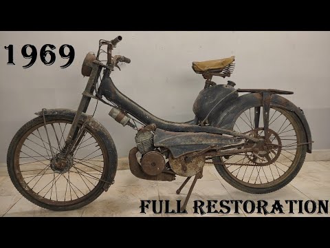 Old Moped Full Restoration (Mobylette Motobecane) 1969 Model - 2 Stroke