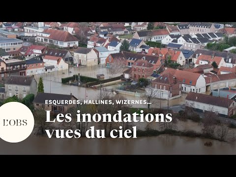 Pas-de-Calais : les images a&eacute;riennes des nouvelles inondations