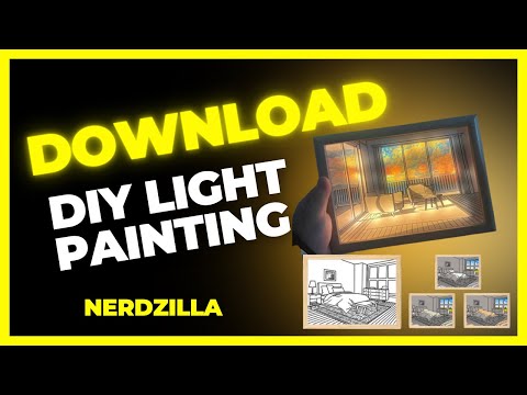 Led light painting with free pattern download