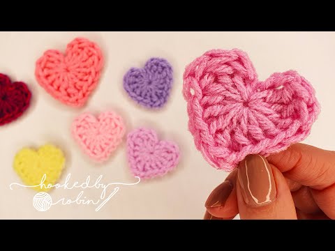 How to Crochet a Heart in just 2 MINUTES! ❤