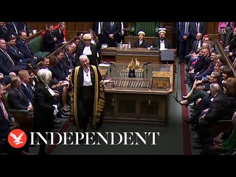 Lindsay Hoyle's shuffle draws laughs from MPs at State Opening of Parliament