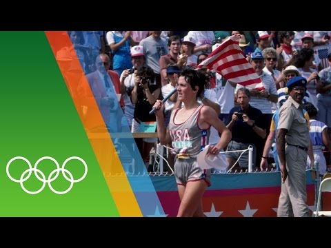 Joan Benoit wins first Women's Marathon | Epic Olympic Moments