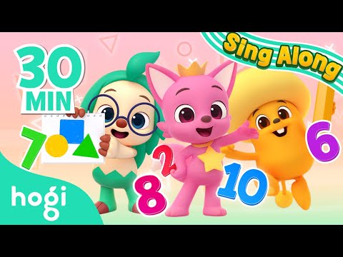 [ALL] Learn Shapes, Numbers, Counting with Hogi | Sing Along with Hogi | Pinkfong &amp; Hogi