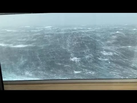 Onde terrificanti riprese dalla nave da crociera: centinaia di feriti