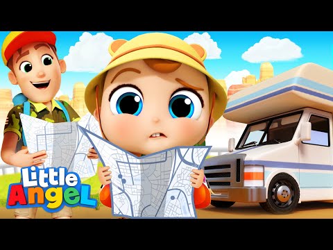 First Road Trip Song | Little Angel Kids Songs &amp;amp; Nursery Rhymes