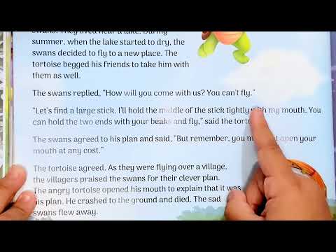 The tortoise and the swans, story from Panchatantra [74] Reading practice Read aloud by Geeta