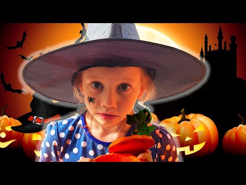 Alena and Halloween treats story by Chiko TV