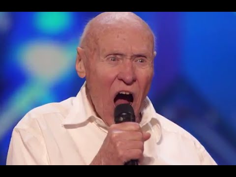 82-Year-Old Man Covers DROWNING POOLS &quot;Bodies&quot; on Americas Got Talent!