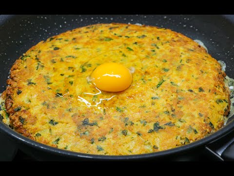 Only 3 ingredients! Quick breakfast in 5 minutes! A very simple and delicious potato and egg recipes