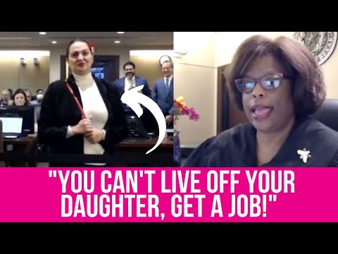 Judge: That money is for your daughter! Get a job or go to JAIL😳