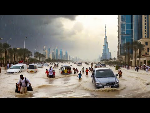 UAE Underwater! Dubai Roads Transformed into Rivers After Shocking Rainstorm Chaos