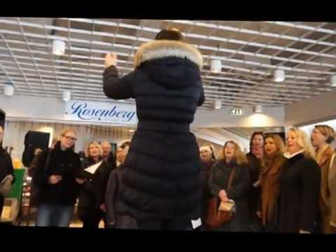 Flash mob opera in Norwegian shopping mall