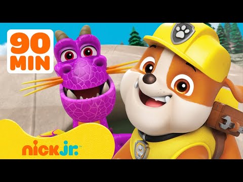 Rubble's Best Rescues From PAW Patrol Season 4! | 90 Minute Compilation | Rubble &amp;amp; Crew