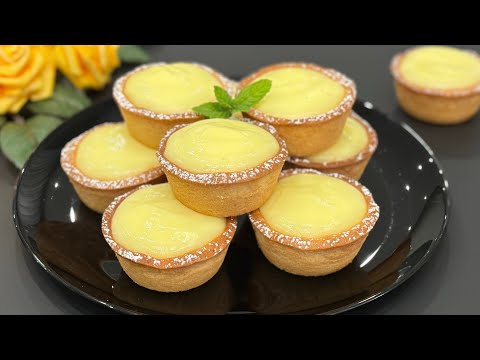 Dessert in 5 Minutes! 🍋Grandma's baskets🤩, Super tasty and disappears in an instant 🤩