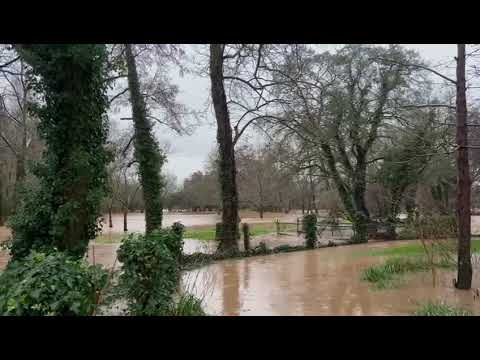 Flooding in Aston Cantlow 02 01 24