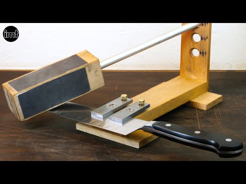 I made this knife sharpening jig