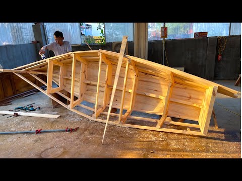 DIY Wooden Boat: Crafting a Classic Vessel from Scratch // Amazing Woodworking Project