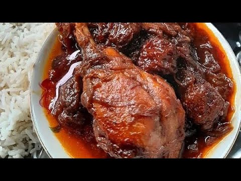 ا teaching chicken with rice  آموزش خورشت مرغ با برنج￼