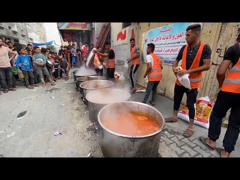 Palestinians in Rafah suffer hunger as well as displacement