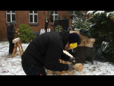 Fachwerkh&uuml;tten Bau Teil 1 - Anriss, Abbund, Richten - Herstellung Holzn&auml;gel, Lein&ouml;lanstrich