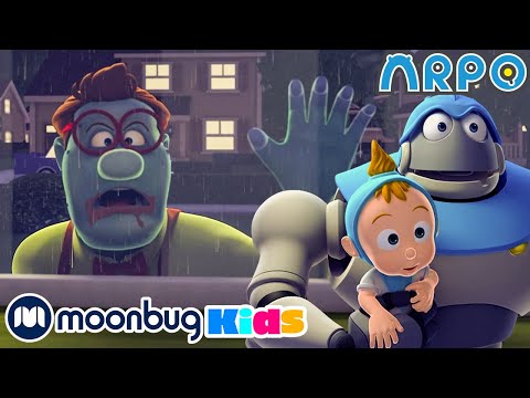 Arpo The Robot - Halloween Special - Run For Your Life | Moonbug Kids TV Shows - Full Episodes