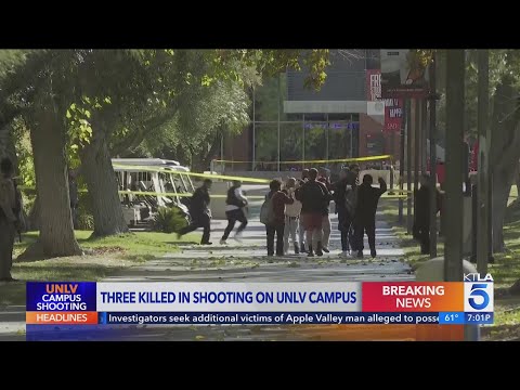 3 killed, 1 hospitalized after shooting on UNLV campus, suspect dead