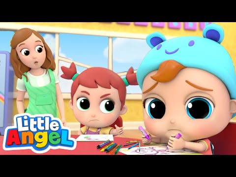 Baby John Learns How to Share | Good Manners &amp;amp; Habits Song | Little Angel Kids Songs