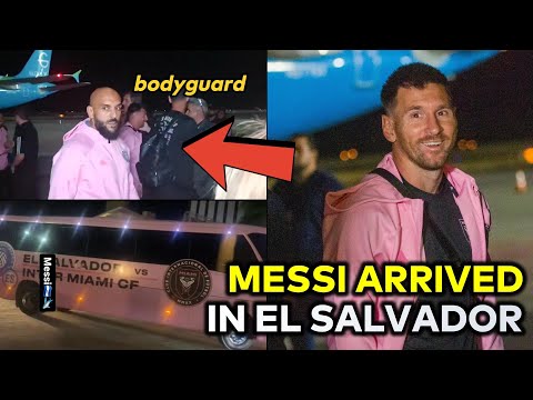 Messi and Inter Miami escorted by El Salvador Police