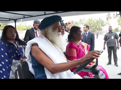 President Droupadi Murmu &amp; Sadhguru Visuals @ Isha Yoga Center | 