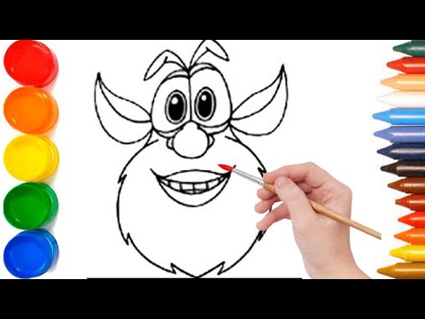 COMO DESENHAR, PINTAR E COLORIR O BOOBA. DESENHO PARA CRIAN&Ccedil;A COM M&Uacute;SICA INFANTIL.