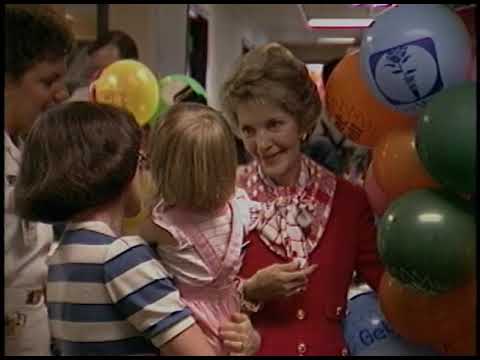 Nancy Reagan visit to Children's Hospital on July 19, 1985