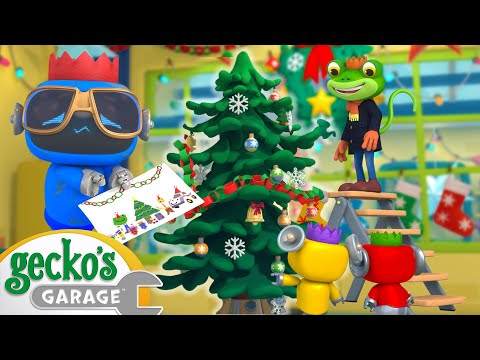 Geck-orate the Christmas Tree! | Gecko's Garage | Trucks For Children | Cartoons For Kids