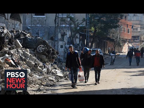 Palestinians flee refugee camp in central Gaza as Israel expands ground offensive there