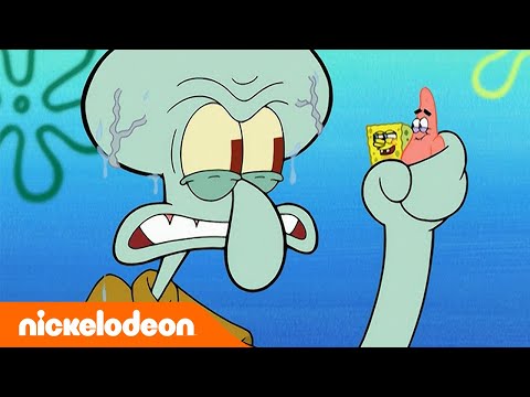 Bob Esponja | &iexcl;Calamardo se convierte en un GIGANTE! | Nickelodeon en Espa&ntilde;ol