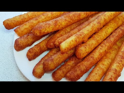 Хрустящие СЫРНО-КАРТОФЕЛЬНЫЕ палочки. Легкий и вкусный рецепт