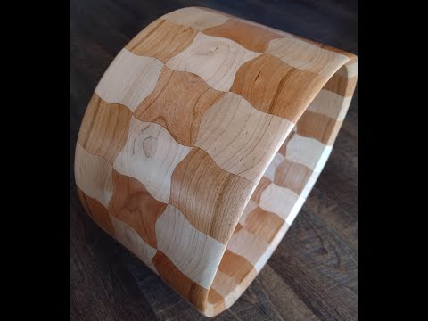 Building the Maple and Cherry &quot;Squiggle&quot; Drum