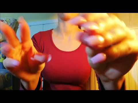 ASMR camera tapping, finger movements, nail tapping, skin sounds, palm clapping