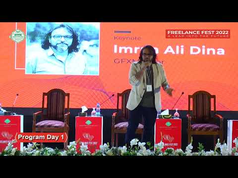 Keynote Speech by Imran Ali Dina (GFX Mentor) at 