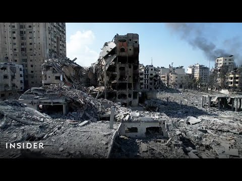 Drone Footage Shows Destruction In Gaza And Israel | Insider News